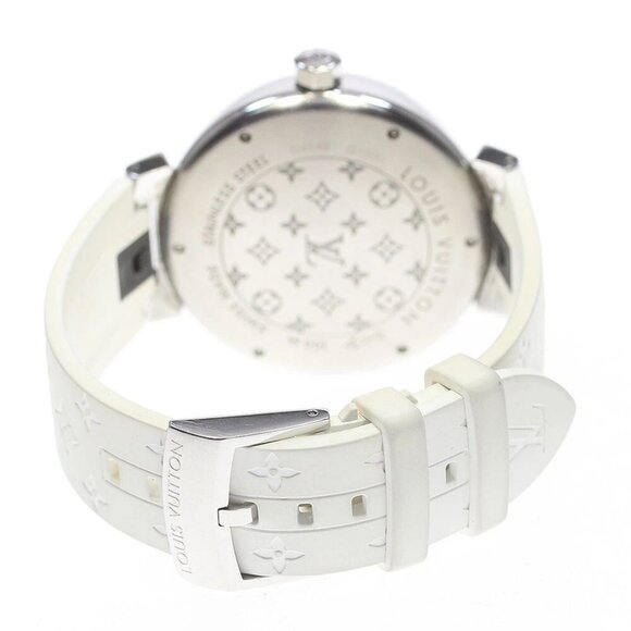 LOUIS VUITTON Tambour GMT Q1D31 Gray / Black Dial Automatic Men's Watch_866487 - Picture 9 of 12